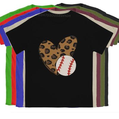 Men Baseball Lover Heart T-shirts Camisas Cotton Kawaii Clothes Novelty Men T Shirts Summer Tops Tee Shirt Smooth T-Shirt