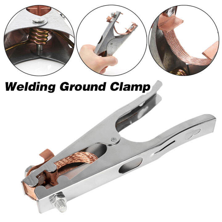 Welding Ground Clamp Cable Copper Grip Clip Welding Earth Clamp Welding