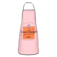 [HOT W] แชมเปญ Veuve ผ้ากันเปื้อนสำหรับผู้หญิงผู้ชาย Unisex Bib Clicquot ทำอาหารครัว Tablier อาหาร Chef Baking