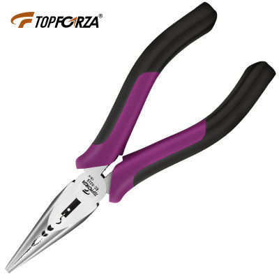Long Nose Plier Chrome Vanadium Needle Nose Nippers with Wire Cutter Stripper Nut Clamp Electrician Repair Multi-tool Hand Tools