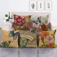 【hot】▬✺ Pillowcases Floral Pillows for Bedroom Garden Cover Sofa Bed