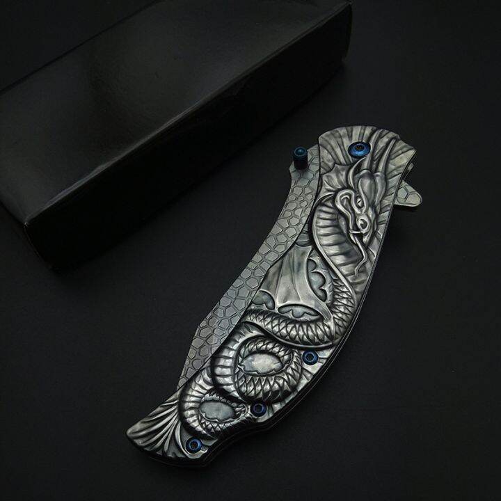 yf-silvery-demon-evil-dragon-snake-carving-3d-folding-with-clip-pocket-knives-all-steel-stainless-cool-for-collection-tool