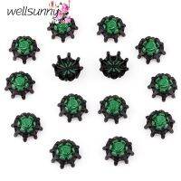 Wellsunny อะไหล่รองเท้าพื้นแหลมหมุนเร็วเดือยกอล์ฟแบบพกพา14ชิ้น