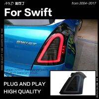 แต่งรถ AKD สำหรับ Suzuki Swift ไฟท้าย S 2004-2017 Swift LED ไฟท้ายโคมไฟไฟท้ายสัญญาณดีอาร์แอลเบรคย้อนกลับรถยนต์ Accessorefdhgf