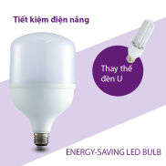 Bóng đèn Led hình trụ búp đuôi vít xoắn ốc E27 tiết kiệm điện ánh sáng