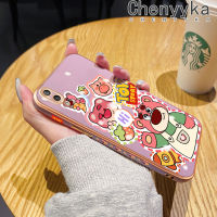 Chenyyyyka Caing สำหรับ Huawei Y7 Pro 2019เคสลายการ์ตูนโดราเอมอนนำโชคใหม่กรอบสี่เหลี่ยมพื้นผิวเคสซิลิกาเจลนิ่มกันกระแทกเคสมือถือฝาครอบป้องกันเลนส์กล้องถ่ายรูปทั้งหมด