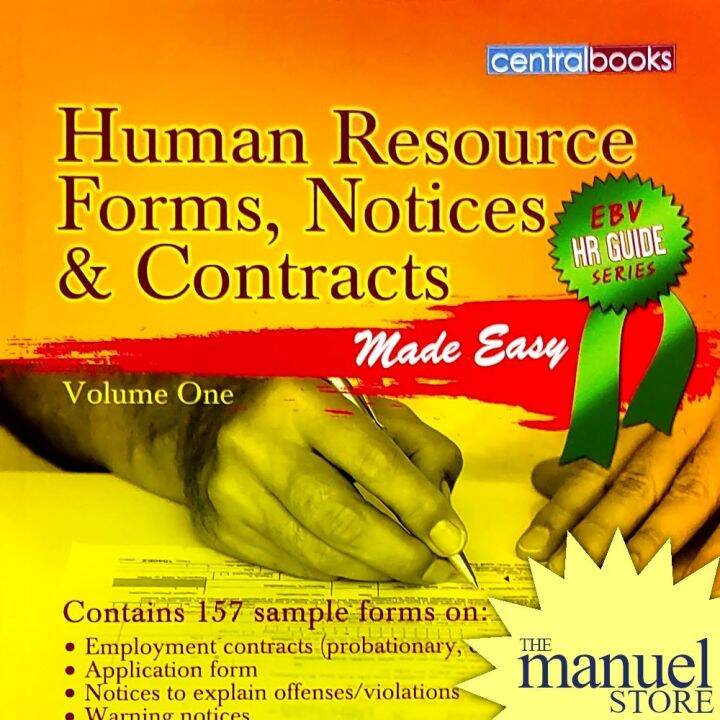 EBV HR Forms Vol. 1 (2011) Human Resource Forms Notices Contracts