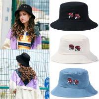 Rusta Topi Bucket เห็ดกันแดดกลางแจ้งหมวกกันแดดใส่สบายน่ารักพับได้สำหรับผู้ชายผู้หญิงหมวกชาวประมง