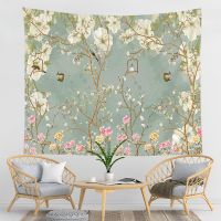 Flowers Tapestry Art Bohemian Wall Hanging Bohemian Printed Fabric Home Decoration Bedspread Wall Tapestry