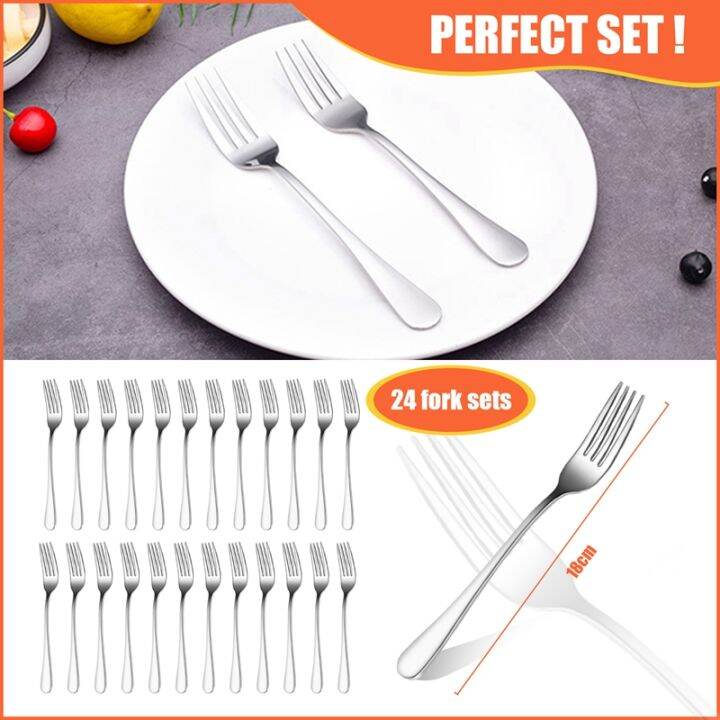 24-pieces-dinner-forks-set-forks-silverware-set-7-1-inch-silver-stainless-steel-dinner-forks-forks-silverware-forks-for-home