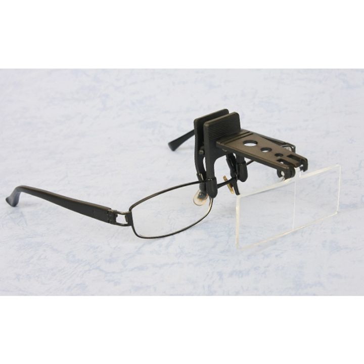 1-5x-2-5x-3-5x-magnifying-glass-optical-instruments-folding-clip-on-eyeglass-loupe-with-3-acrylic-lens-85x30mm
