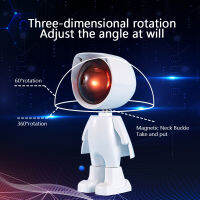 Robot Atmosphere Light 360° Sunset Lamp Stepless Dimming Projector Night Lamp Network Red Selfie Light For Wall Decoration