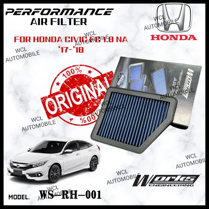 Works Engineering Air Filter HONDA CIVIC FC 1.8 NA '17'18 ( WSRH001