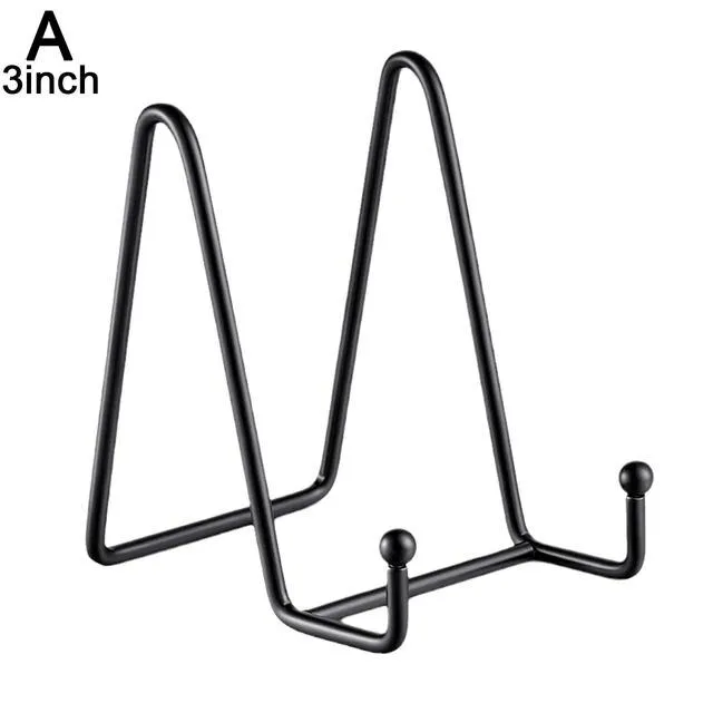 Plate Display Stand Picture Easel Metal Frame Display Decorative