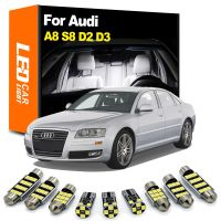 Zoomsee Interior LED Light Kit For Audi A8 S8 D2 D3 1997-2006 2007 2008 2009 Canbus Car Bulb Indoor Dome Reading Trunk No Error