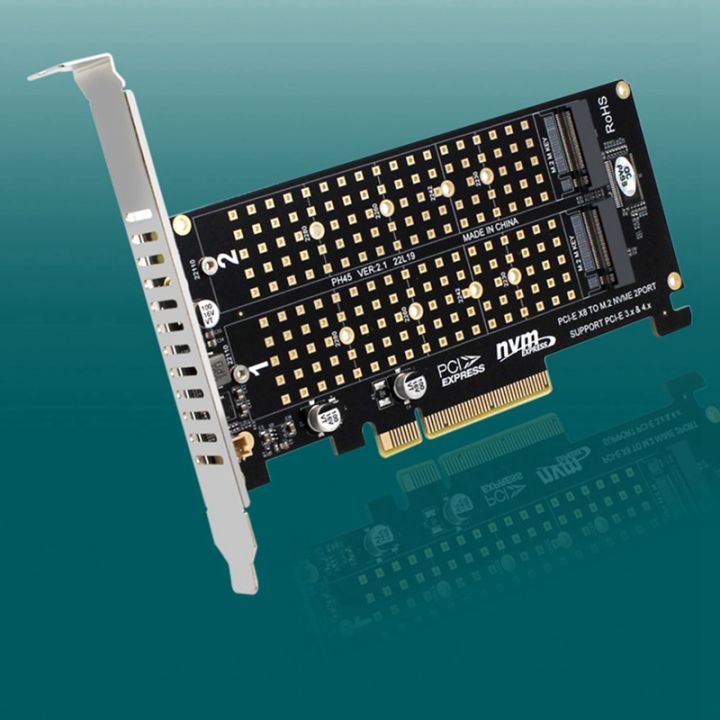 pci-e-x8-x16-double-disk-transfer-card-nvme-m-2-mkey-ssd-raid-array-expansion-adapter-motherboard-pci-e-3-0-4-0