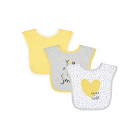 ผ้ากันเปื้อน Mothercare smile toddler bibs - 3 pack UA020