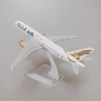 16Cm Bahrain Airways GULF Air Boeing 787 B787 Airways Airways โลหะผสม1:400รถยนต์ไดคาสเครื่องบินจำลองอากาศยานกับผู้ถือ