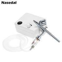 Nasedal Dual Action Airbrush Compressor Kit 0.3mm Sprayer Air Brush for Makeup Body Tattoo Art Cake Decoration Nail Paint Tool