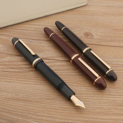 ZZOOI Jinhao X159 Acrylic Fountain Pen Red Spin Golden 40MM Nib Elegante Ink Pen Business Office Supplies Pens