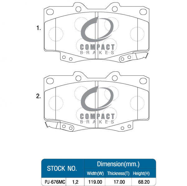 compact-ผ้าเบรกหน้า-ผ้าเบรคหน้า-toyota-hilux-vigo-2-5-3-0-4wd-ปี04-08-vigo-prerunner-ปี04-11-fortuner-2-5-3-0-4wd-ปี05-08โตโยต้า-ไฮลักซ์-วีโก้-ฟอร์จูนเนอร์-dcc-676-zofast-autopart