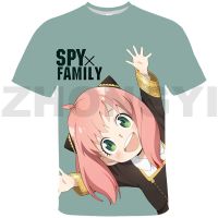 Spy Family T-shirt Short Sleeve 3D Print Tee Tops for Teenager Japan Anya Forger Streetwear Men Clothing Oversized Tshirt Kids