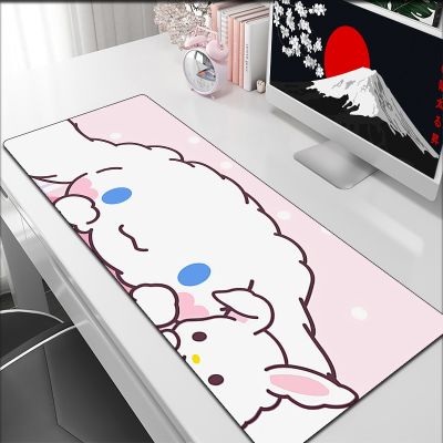 ❁✳ Pink Cinnamorol Large Mouse Pad Pc Accessories Gamer Keyboard Gaming Computer Desks Anime Mats Desk Mousepad Cabinet Kawaii Mat