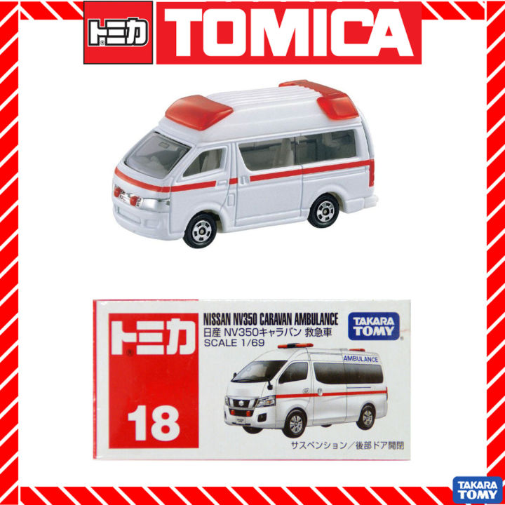 Tomica Takara Tomy No.18 Nissan NV350 Caravan Ambulance | Lazada PH