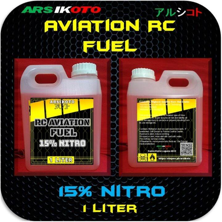RC NITRO FUEL AVIATION TYPE 15 NITRO FOR RC GLOW ENGINE PLANES AND