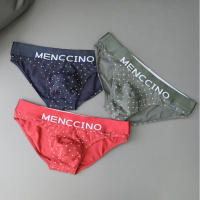 Menccino Summer New Mens Underwear Pure Cotton Youth Low Waist Sexy Breathable Starry Sky Printed Breifs