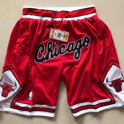กางเกงขาสั้นเจอร์ซีย์ Bulls Chicago NBA _ Basketball คุณภาพสูง