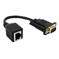 3X VGA to RJ45 Adapter Network Cable to VGA Network Cable Connector Monitor to Network Cable Connector VGA Extender