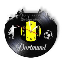 Hot sell Dortmund City Skyline Wall Clock German States Football Stadium Fans Cellebration Champions Wall Art Vinyl Record Wall Clock