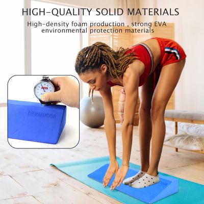 Yoga Wedge Blocks Lightweight Yoga Wedge Stretch Slant Board Wrist Lower Back Support for Exercise Gym Fitness