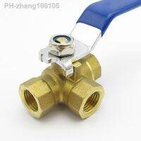 1/4 3/8 1/2 3/4 1 BSP Female Thread Full Port T-Port L-Port Three Way Brass Ball Valve Connector For Water Oil Air Gas