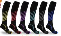 【YD】 New Silk Pressure Socks Multicolor Compression Men Tube Hockey Basketball Knee