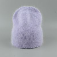 [NEW] Autumn Winter Hat For Women 70 Rabbit Fur Winter Cap Fashion Warm Knitted Beanie Hats Women Solid Adult Cover Head Caps