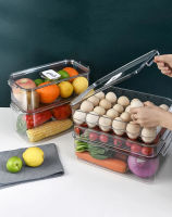 Kitchen Refrigerator Storage Box Stackable Seal Fresh-keeping Fruit Egg Box Clear Fridge Drawer Organizer Food Storage Container