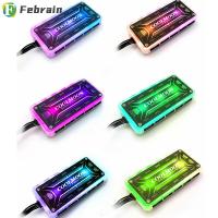 FEBRAIN Illusory สีสำหรับพัดลม Rgb รีโมทคอนโทรลไร้สายเรืองแสงเคสคอมพิวเตอร์รีโมทระบบคอนโทรล Rgb Led สมาร์ทรีโมทฮับควบคุม