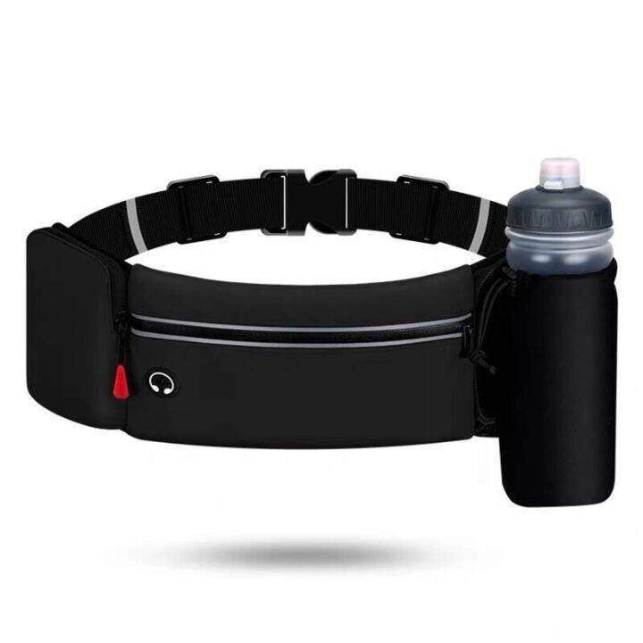 waterproof-running-belt-fanny-pack-waist-bag-phone-pouch-water-bottle-holder-outdoor-camping-hiking-sport-fitness-zip-pocket-running-belt