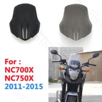 1x มอเตอร์ไซค์สำหรับ Honda NC700X NC750X NC 700 750X2011-2015 2012 2013 2014อุปกรณ์เสริมรถจักรยานยนต์กระจกบังลมแผ่นเบนทางลมสีดำ