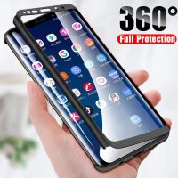 360 Full case for OPPO A3S A5S F5 F7 F9 F1S A12 F11PRO F11 A52 A72 A92 A32 A53 A93 A5Hard Plastic Full Body Phone Cover And screen protectors