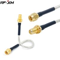 10PCS Semi Rigid RG402 0.141 Silver Cable SMA Female Jack to SMA Male Plug RF Coaxial Extension Jumper Pigtail Wire