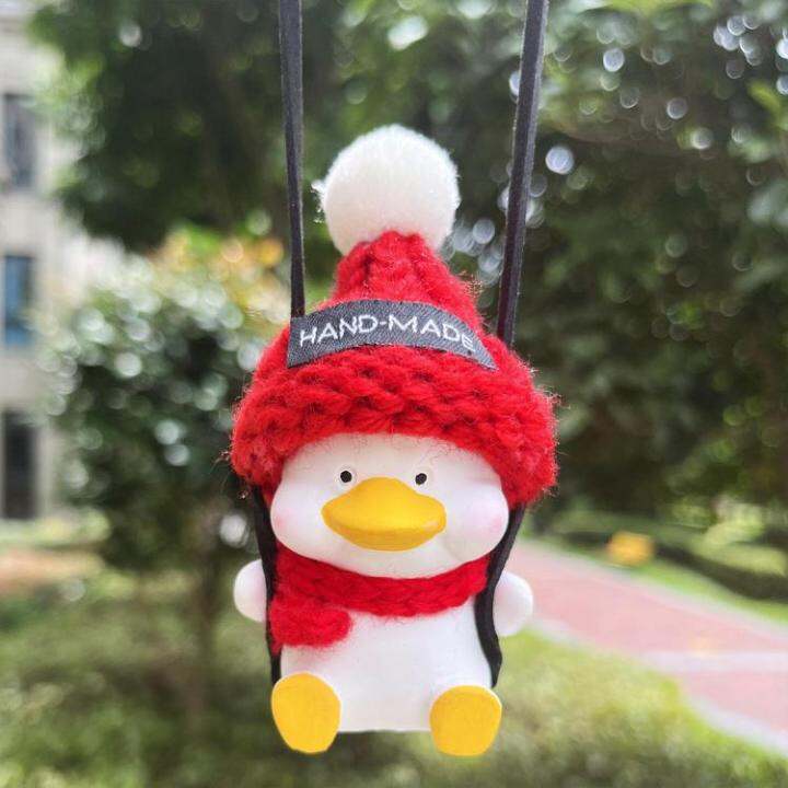 car-rear-view-mirror-ornament-cute-swing-plaster-duck-pendant-for-truck-car-mirror-suspension-decoration-for-truck-car-travel-camper-convertible-car-expedient