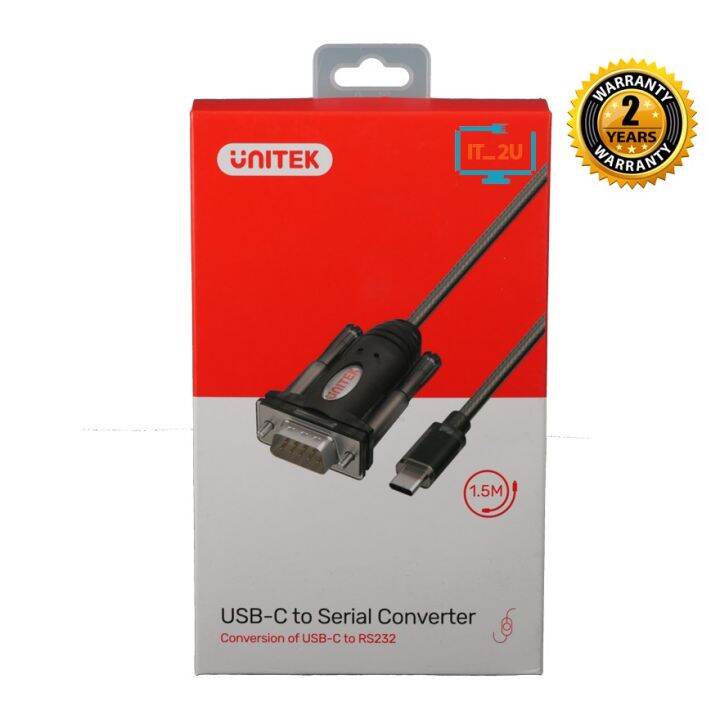 unitek-ยูนิเทค-adapter-usb-c-to-serial-rs232-converter-y-1105k