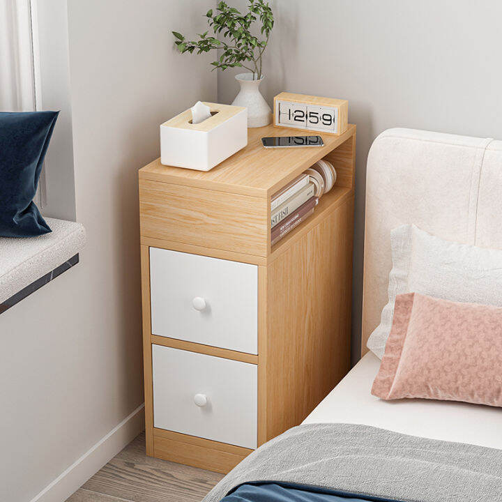 Tidy Home Bedside Storage Wooden Bookcase Table Nightstand Mini