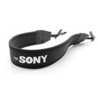 For Sony สายคล้องกล้อง แบบนิ่ม Neoprene รุ่น Sony (สายสีดำ/อักษรขาว)