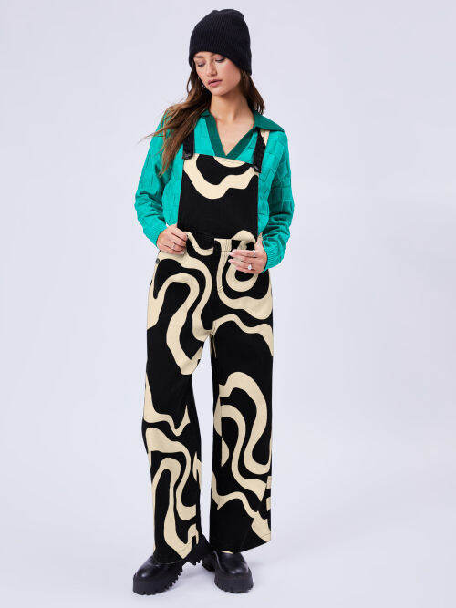 Cider Everyday Illusion Psychedelic Swirl Jumpsuit Lazada.co.th