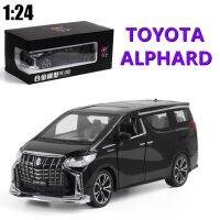 1/24 TOYOTA ALPHARD โมเดลรถยนต์ของเล่นอัลลอยด์ไดคาสท์และโมเดลรถของเล่นคุณภาพสูงสำหรับท่องเที่ยวโมเดลรถของเล่นเด็กสำหรับเป็นของขวัญเด็ก