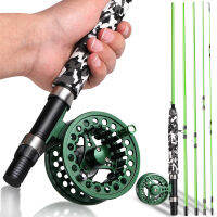 Souilang Fly Fishing Rod และ Reel Multi-Section Fly Fishing Combo สำหรับปลาเทราท์เบสตกปลาเหมาะสำหรับ Stream Lake Fishing